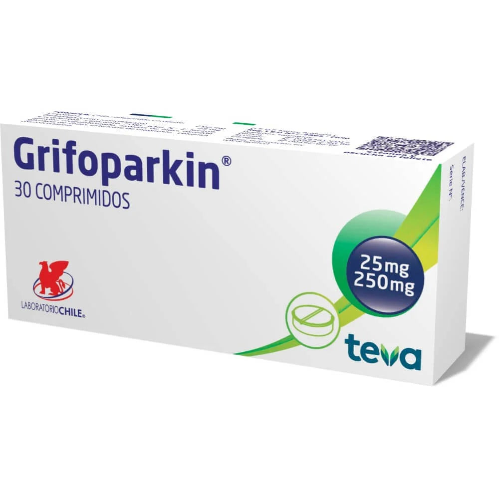 Grifoparkin x 30 comprimidos "Ley Cenabast" LABORATORIO CHILE